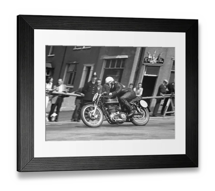 Framed Print : Ted Frend (AJS) 1953 Junior TT Framed Print : Ted Frend (AJS) 1953 Junior TT
