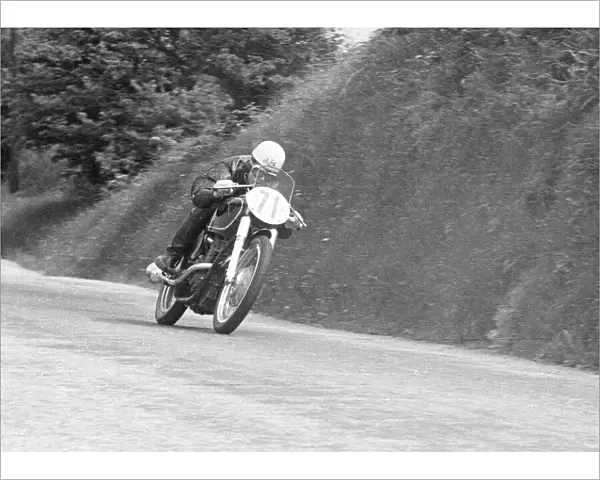 Mick Featherstone (AJS) 1951 Junior TT