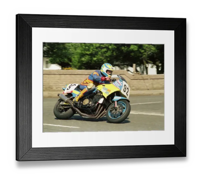 Framed Print : Brent Gladwin (Yamaha) 1987 Formula One TT Framed Print : Brent Gladwin (Yamaha) 1987 Formula One TT