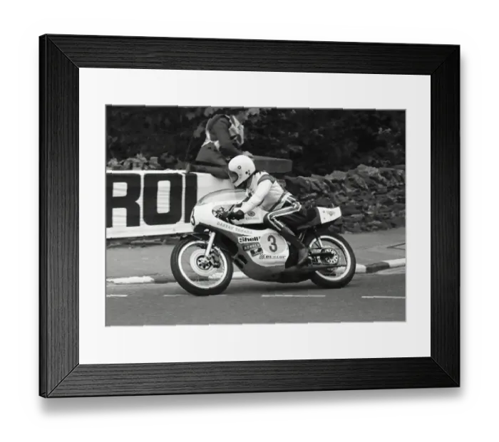 Framed Print : Billy Guthrie (Danfay Yamaha) 1975 Senior TT