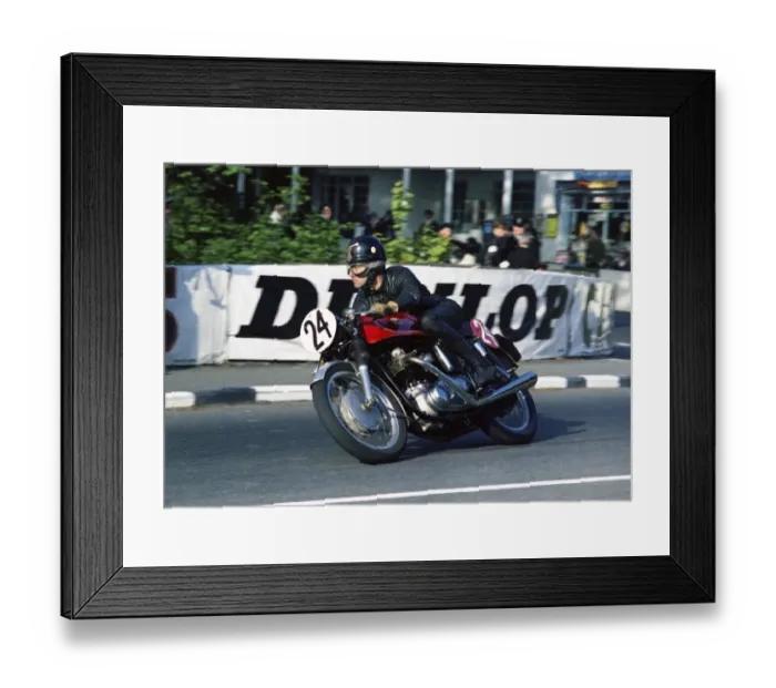 Framed Print : Tony Godfrey (Dunstall Dominator) 1967 Production 750cc TT Framed Print : Tony Godfrey (Dunstall Dominator) 1967 Production 750cc TT