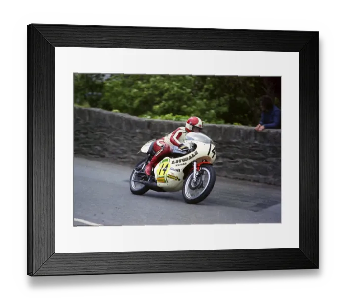 Framed Print : Ken Huggett (Maxton Yamaha) 1974 Senior TT Framed Print : Ken Huggett (Maxton Yamaha) 1974 Senior TT
