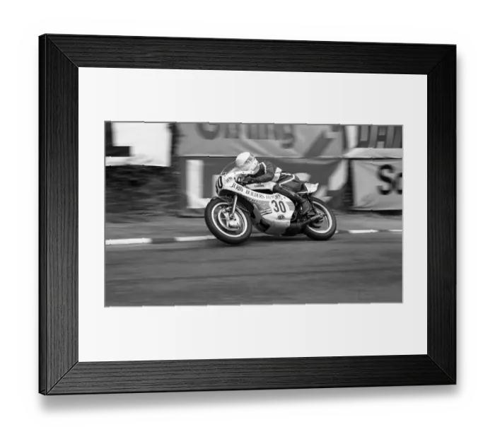 Framed Print : Kenny Harrison (Yamaha) 1978 Senior TT