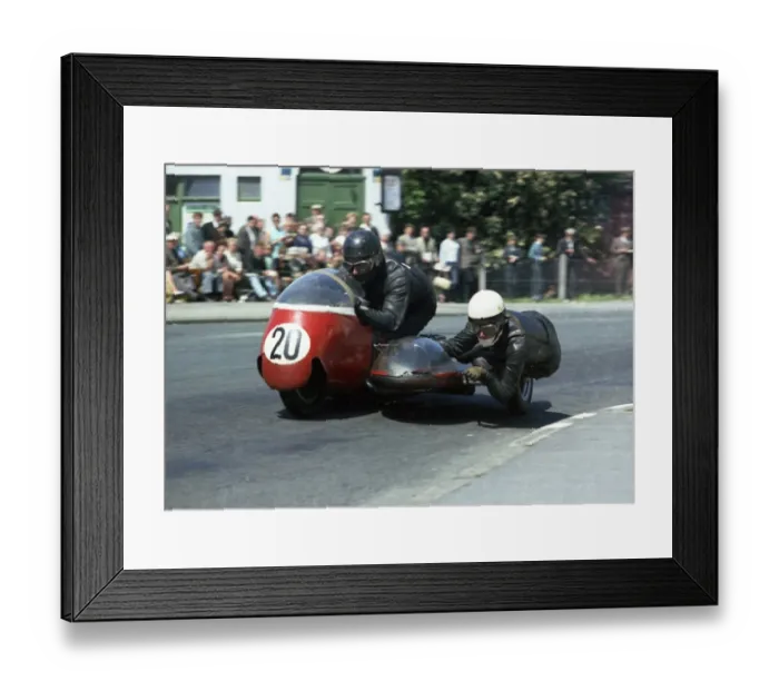Framed Print : Norman Hanks & Rose Arnold (BSA) 1967 Sidecar TT Framed Print : Norman Hanks & Rose Arnold (BSA) 1967 Sidecar TT