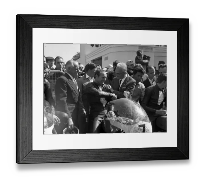 Framed Print : Mikes 10th TT win Framed Print : Mikes 10th TT win