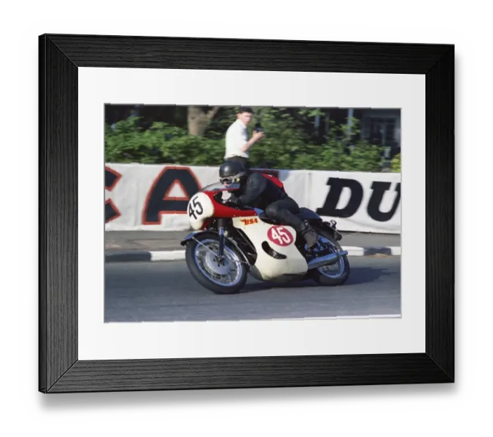 Framed Print : Norman Hanks (BSA) 1967 Production 500 TT Framed Print : Norman Hanks (BSA) 1967 Production 500 TT