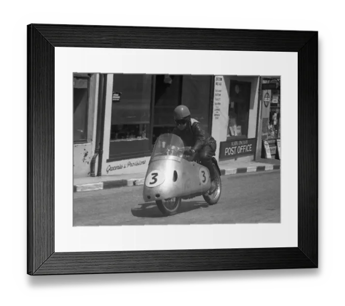 Framed Print : Len Harfield (LCH) 1956 Ultra Lightweight TT Framed Print : Len Harfield (LCH) 1956 Ultra Lightweight TT