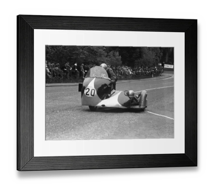 Framed Print : Pip Harris & Ray Campbell (Matchless) 1955 Sidecar TT Framed Print : Pip Harris & Ray Campbell (Matchless) 1955 Sidecar TT