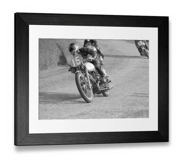 Framed Print : John Hutchinson (Douglas) 1955 Junior Clubman TT Framed Print : John Hutchinson (Douglas) 1955 Junior Clubman TT
