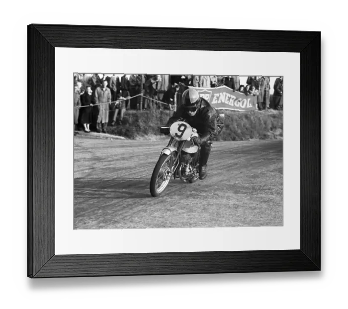 Framed Print : Len Harfield (EMC Puch) 1954 Ultra Lightweight TT Framed Print : Len Harfield (EMC Puch) 1954 Ultra Lightweight TT