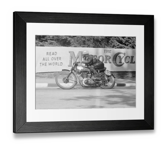 Framed Print : Billy Harding (Norton) 1951 Senior Clubman TT Framed Print : Billy Harding (Norton) 1951 Senior Clubman TT