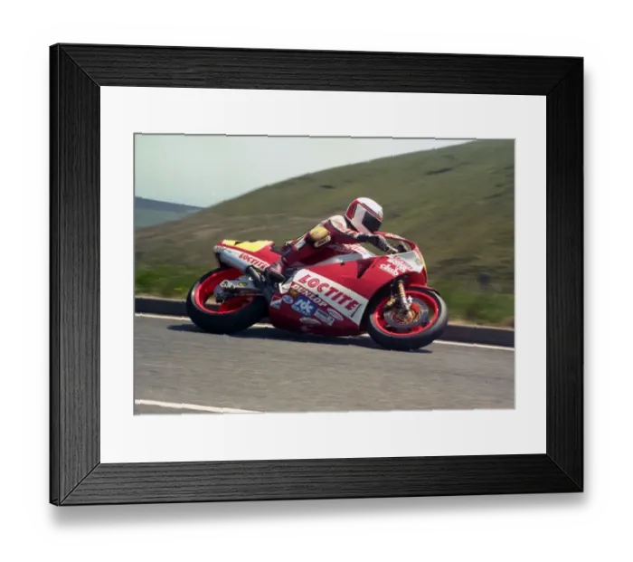 Framed Print : Geoff Johnson (Yamaha) 1988 Senior TT Framed Print : Geoff Johnson (Yamaha) 1988 Senior TT