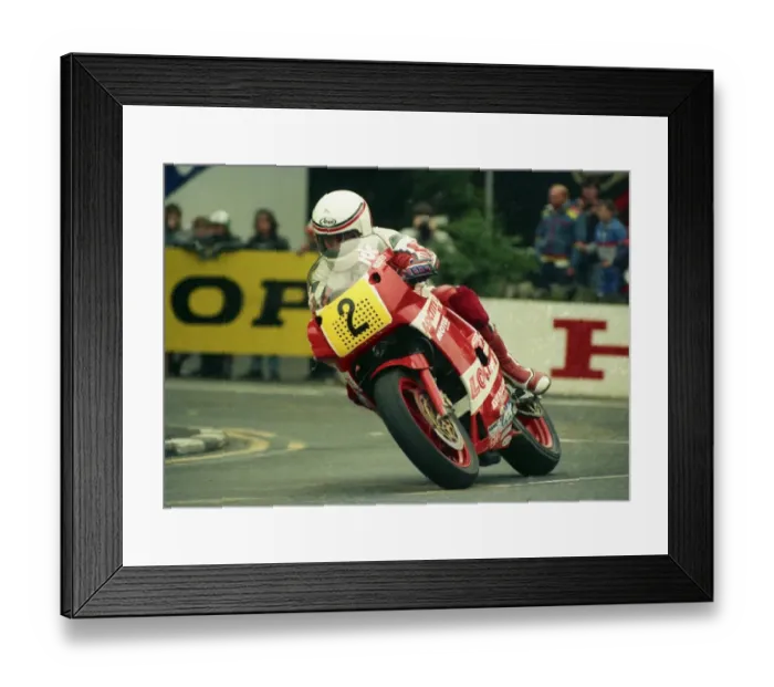Framed Print : Geoff Johnson (Yamaha) 1987 Senior TT Framed Print : Geoff Johnson (Yamaha) 1987 Senior TT