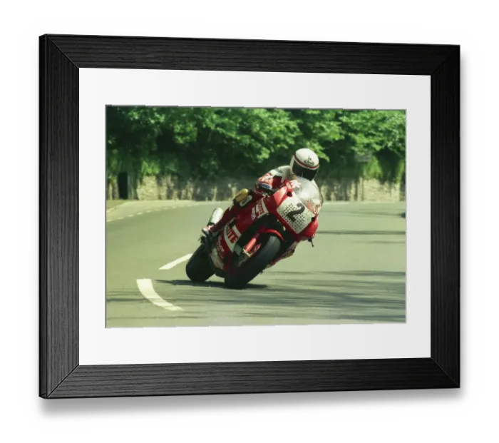 Framed Print : Geoff Johnson (Yamaha) 1987 Formula One TT Framed Print : Geoff Johnson (Yamaha) 1987 Formula One TT