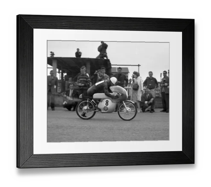 Framed Print : Mitsuo Itoh (Suzuki) 1963 50cc TT Framed Print : Mitsuo Itoh (Suzuki) 1963 50cc TT
