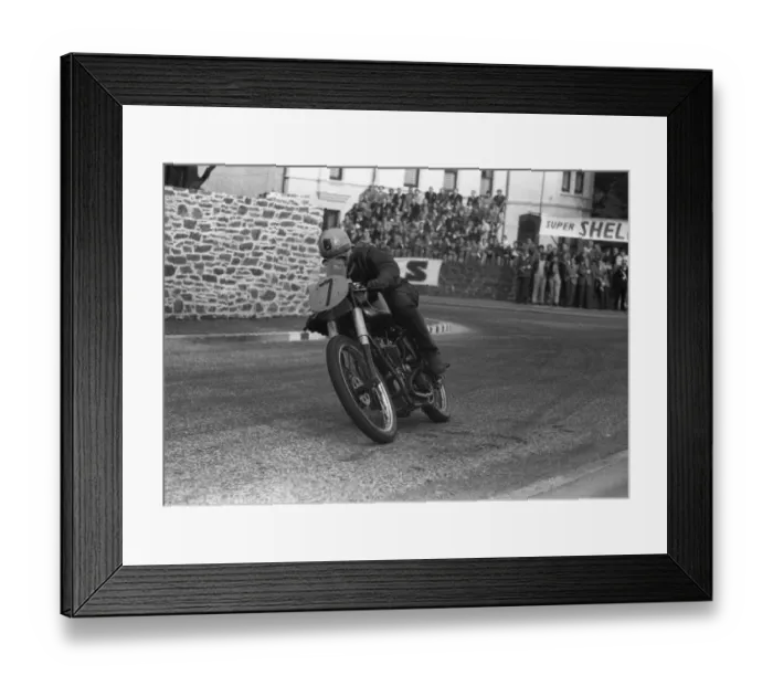 Framed Print : Ken W James (M&F Excelsior) 1957 Lightweight TT Framed Print : Ken W James (M&F Excelsior) 1957 Lightweight TT