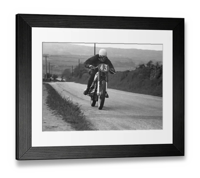 Framed Print : William Job (AJS) 1951 Junior TT Framed Print : William Job (AJS) 1951 Junior TT