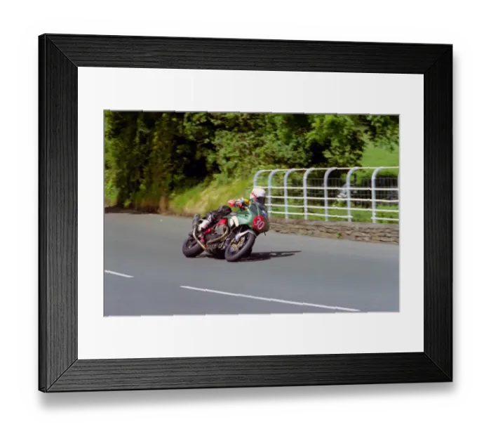 Framed Print : Ashley Law (Guzzi) 2002 Production 1000 TT Framed Print : Ashley Law (Guzzi) 2002 Production 1000 TT