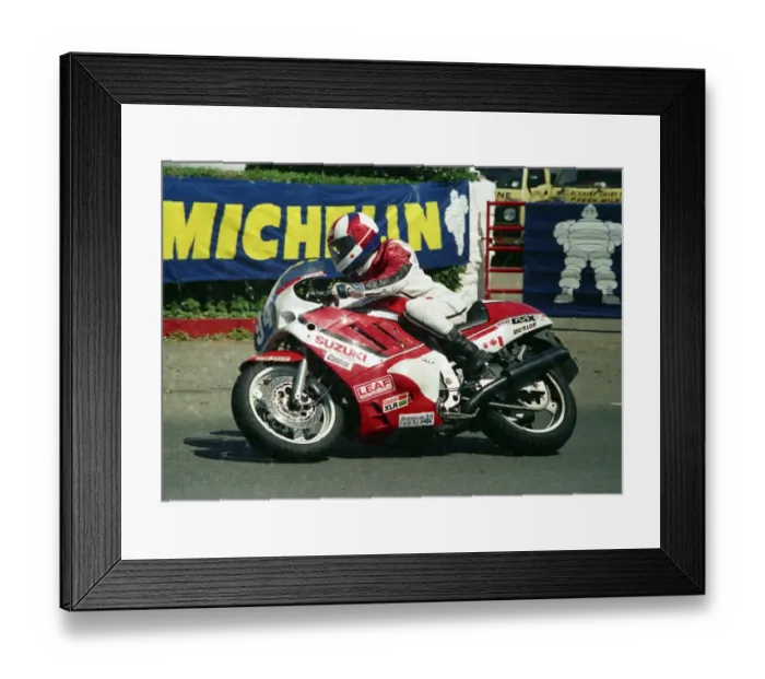 Framed Print : David Lloyd (Suzuki) 1988 Production B TT Framed Print : David Lloyd (Suzuki) 1988 Production B TT