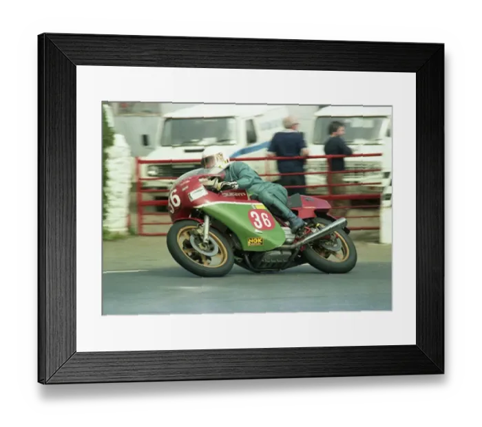 Framed Print : Mal Kirwan (Ducati) 1983 Formula One TT Framed Print : Mal Kirwan (Ducati) 1983 Formula One TT