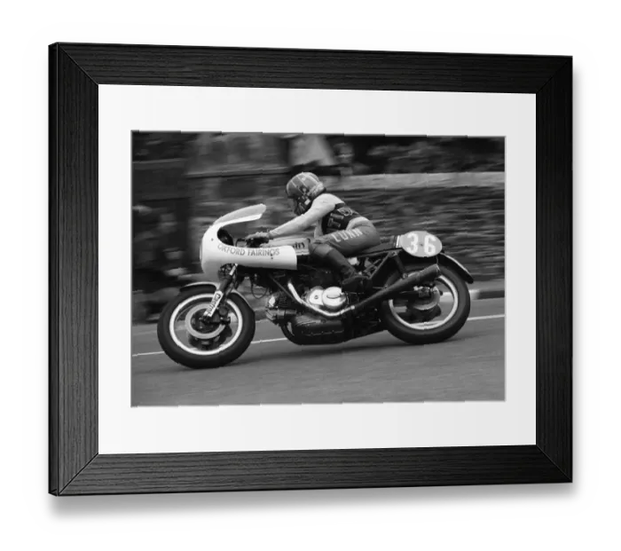 Framed Print : Doug Lunn (Ducati) 1977 Jubilee TT Framed Print : Doug Lunn (Ducati) 1977 Jubilee TT
