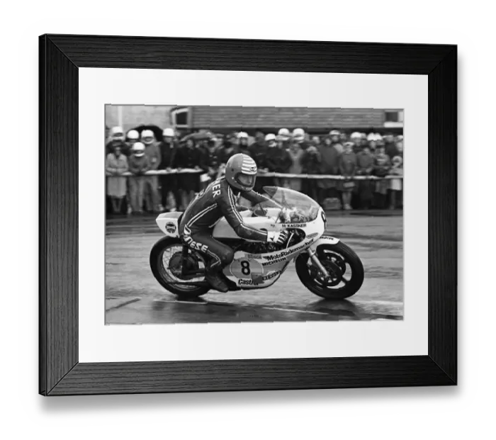 Framed Print : Helmut Kassner (Yamaha) 1975 Senior TT Framed Print : Helmut Kassner (Yamaha) 1975 Senior TT