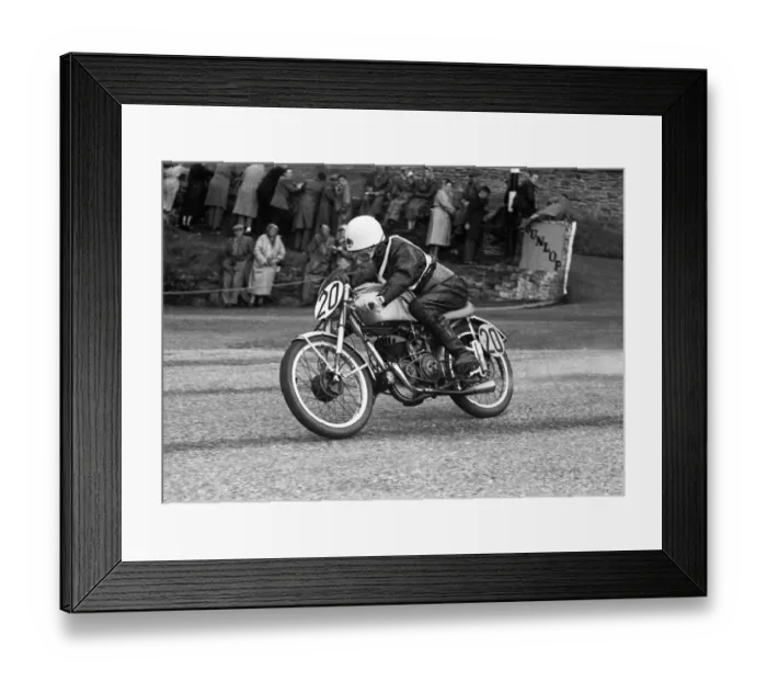 Framed Print : Digby Larque (Anelay) 1955 Ultra Lightweight TT