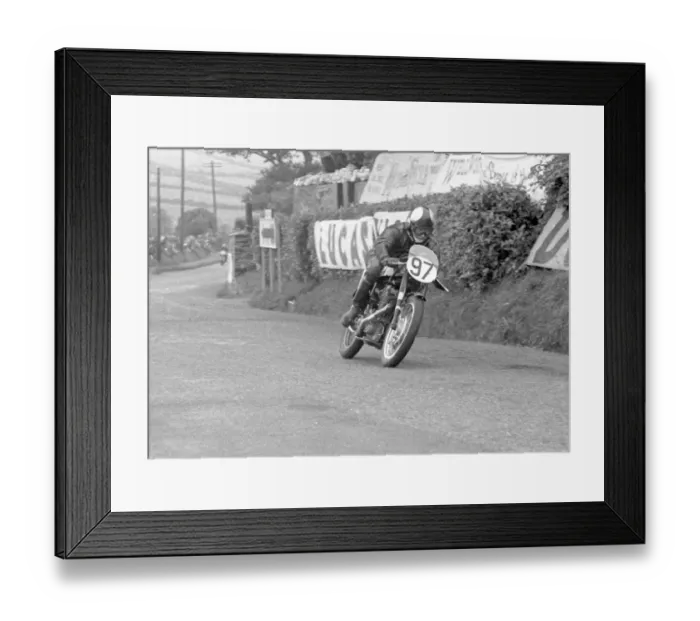 Framed Print : Dennis Lashmar (Pike BSA) 1954 Senior TT Framed Print : Dennis Lashmar (Pike BSA) 1954 Senior TT