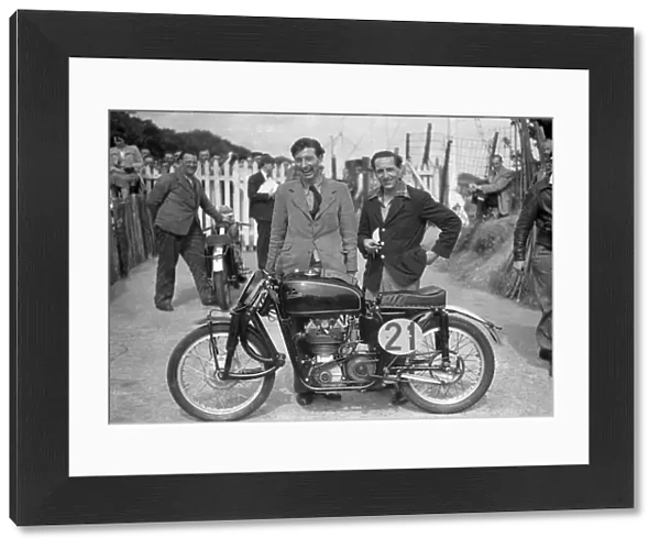 Bill Lomas & Doug Beasley (Beasley Velocette) 1952 Lightweight TT
