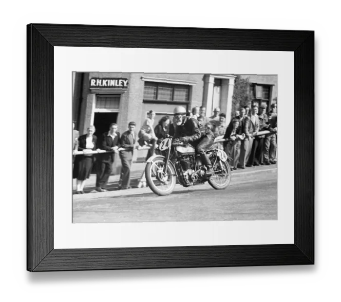 Framed Print : Basil Keys (Norton) 1951 Lightweight TT Framed Print : Basil Keys (Norton) 1951 Lightweight TT