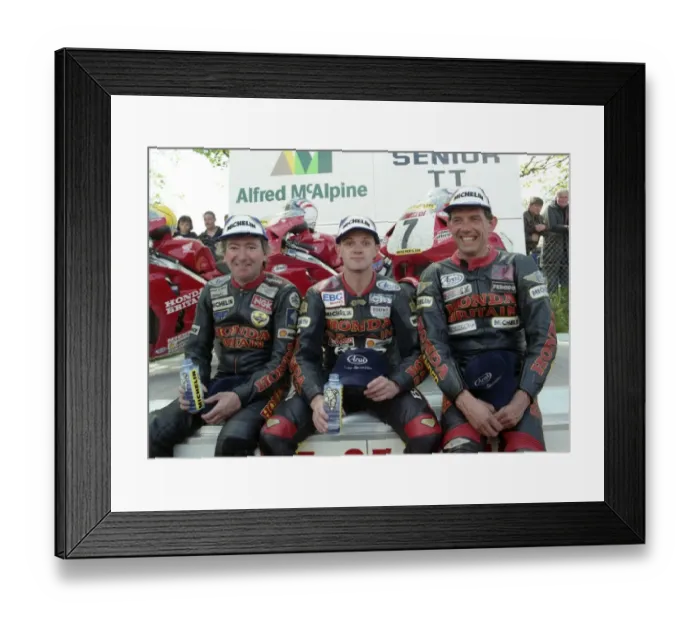 Framed Print : The Honda Boys; 1996 Senior TT Framed Print : The Honda Boys; 1996 Senior TT