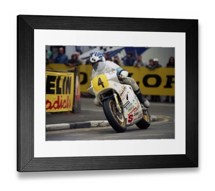 Framed Print : Andy McGladdery (Suzuki) 1987 Senior TT Framed Print : Andy McGladdery (Suzuki) 1987 Senior TT