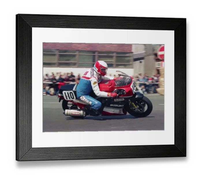 Framed Print : Steven L Thompson (Suzuki) 1987 Formula One TT Framed Print : Steven L Thompson (Suzuki) 1987 Formula One TT