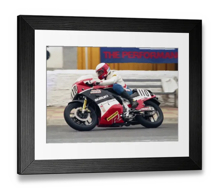Framed Print : Steven L Thompson (Suzuki) 1987 Formula One TT Framed Print : Steven L Thompson (Suzuki) 1987 Formula One TT