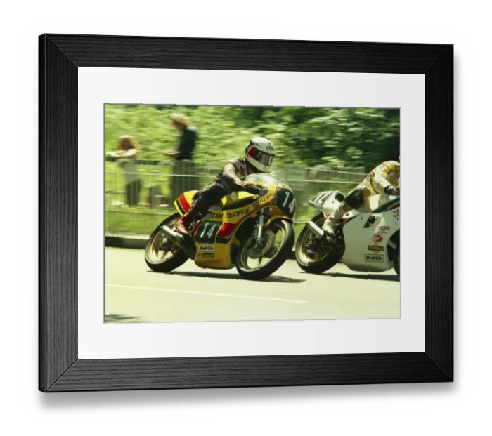 Framed Print : Graeme McGregor (Yamaha) 1987 Formula 2 TT Framed Print : Graeme McGregor (Yamaha) 1987 Formula 2 TT