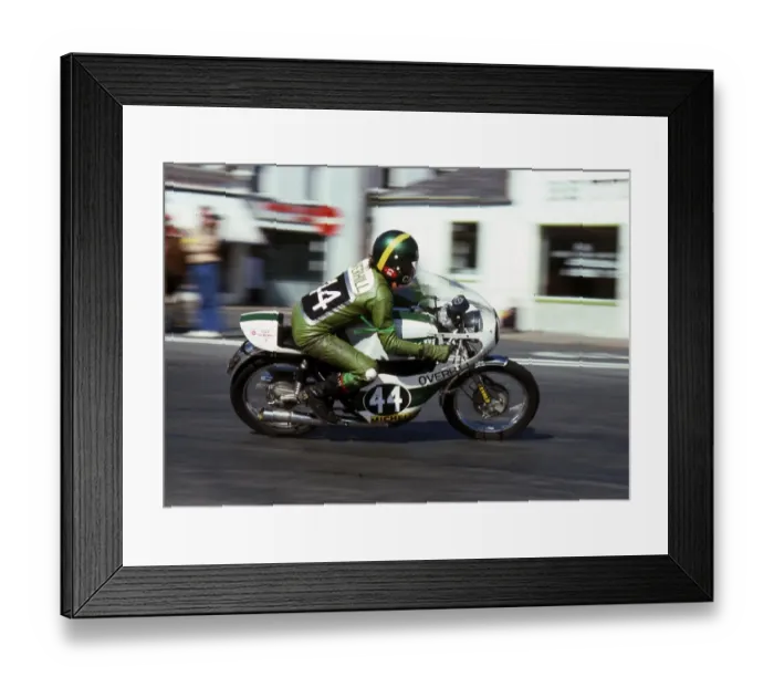 Framed Print : Chris McGahan (Benelli) 1975 Production TT Framed Print : Chris McGahan (Benelli) 1975 Production TT
