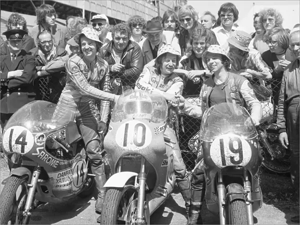 The winners; 1975 Senior TT