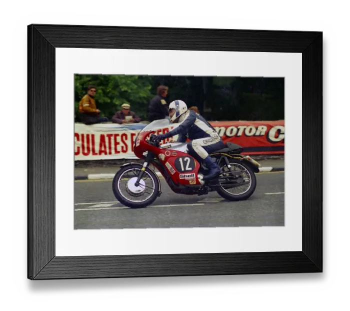 Framed Print : Dennis McMillan (Triumph) 1977 Formula 2 TT Framed Print : Dennis McMillan (Triumph) 1977 Formula 2 TT