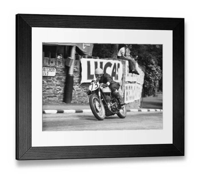 Framed Print : Andrew Mustard (BSA) 1957 Senior TT Framed Print : Andrew Mustard (BSA) 1957 Senior TT