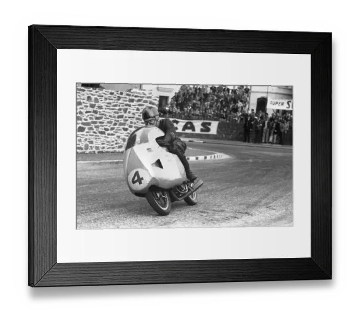 Framed Print : Sammy Miller (Mondial) 1957 Lightweight TT Framed Print : Sammy Miller (Mondial) 1957 Lightweight TT