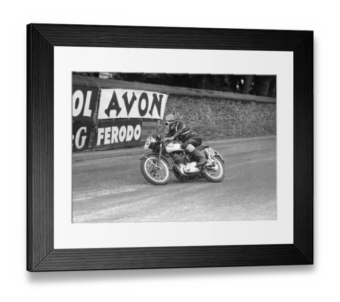 Framed Print : Andrew Mustard (BSA) 1955 Clubman Senior TT Framed Print : Andrew Mustard (BSA) 1955 Clubman Senior TT