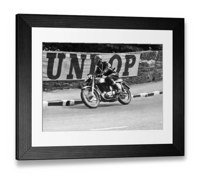 Framed Print : John Mockett (Norton) 1954 Junior Clubman TT Framed Print : John Mockett (Norton) 1954 Junior Clubman TT