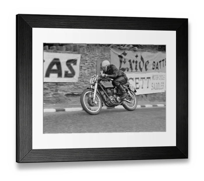 Framed Print : Bob MacDonald (AJS) 1952 Senior TT Framed Print : Bob MacDonald (AJS) 1952 Senior TT
