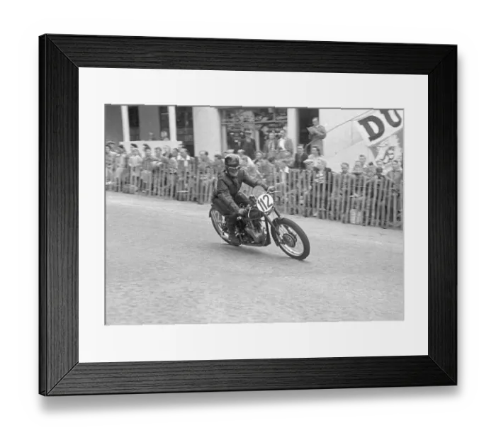Framed Print : Donald Mustard (Velocette) 1950 Clubman Lightweight TT Framed Print : Donald Mustard (Velocette) 1950 Clubman Lightweight TT