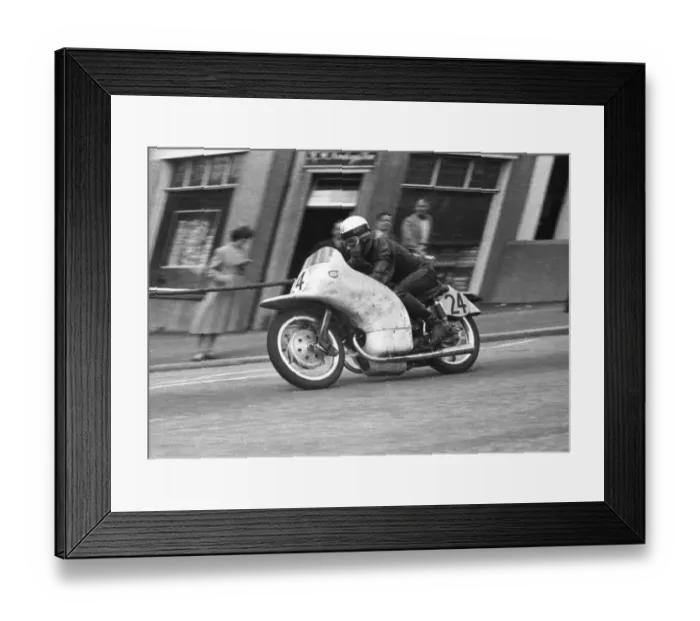 Framed Print : Hermann-Paul Muller (NSU) 1954 Lightweight TT Framed Print : Hermann-Paul Muller (NSU) 1954 Lightweight TT
