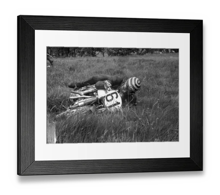Framed Print : Albert Moule (Mondial) 1953 Lightweight TT Framed Print : Albert Moule (Mondial) 1953 Lightweight TT