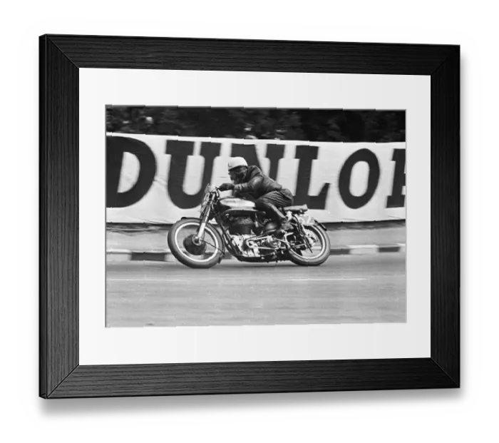 Framed Print : George Morrison (Norton) 1950 Senior TT Framed Print : George Morrison (Norton) 1950 Senior TT