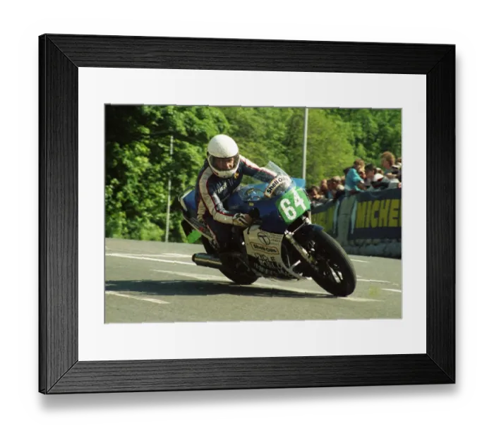Framed Print : Stuart Noon (Suzuki) 1987 Production B TT