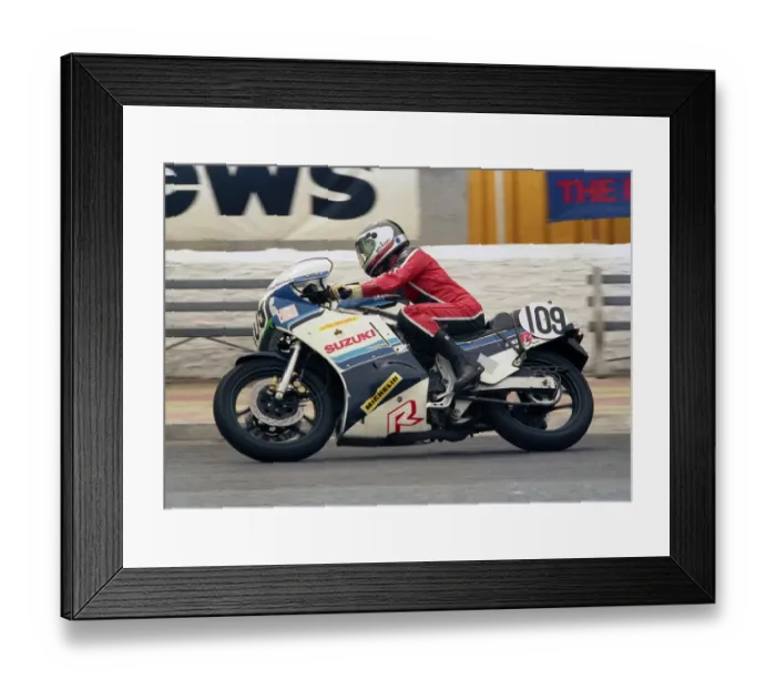 Framed Print : Keith Nicholls (Suzuki) 1987 Formula One TT Framed Print : Keith Nicholls (Suzuki) 1987 Formula One TT