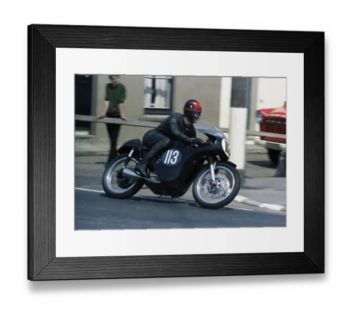 Framed Print : Chris Neve (AJS) 1967 Junior TT